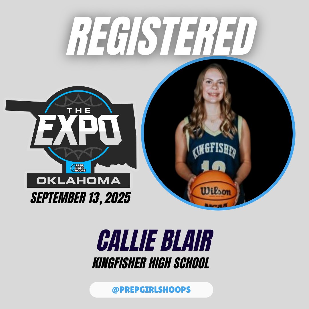 Coachjvick (new) (@coachjvick1) on Twitter photo Welcome Class of 2028 Callie Blair
<a href="/calliegblair/">Callie Blair</a> Kingfisher High School to the
<a href="/PGHOklahoma/">Prep Girls Hoops Oklahoma</a> The Expo Showcase
<a href="/PrepGirlsHoops/">Prep Girls Hoops 🏀</a> Welcome Class of 2028 Callie Blair
<a href="/calliegblair/">Callie Blair</a> Kingfisher High School to the
<a href="/PGHOklahoma/">Prep Girls Hoops Oklahoma</a> The Expo Showcase
<a href="/PrepGirlsHoops/">Prep Girls Hoops 🏀</a>