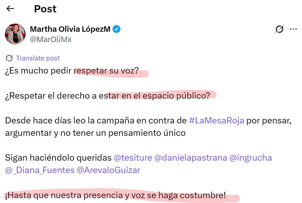 Los progres buena ondita pelean "sus espacios, su parecencia, su voz", mientras AMLO lo q creo fue un movimiento popular q pugna x "los espacios" pero de todo el pueblo raso

Eso algo q no perdonan mucha de esa gente q son simples progres pero q se creen la izquierda verdadera