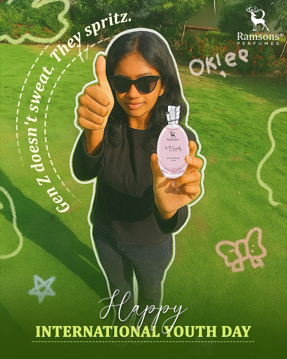 ramsonsperfume's tweet photo. To the dreamers, the rebels, the ones who refuse to be basic — fragrance is your silent flex. 💫🔥🌟

#InternationalYouthDay #RamsonsForTheNow #YouthPower #FragranceGoals #RamsonsPerfumes #ScentOfWonder #perfumelovers https://t.co/U71p9hY3yj