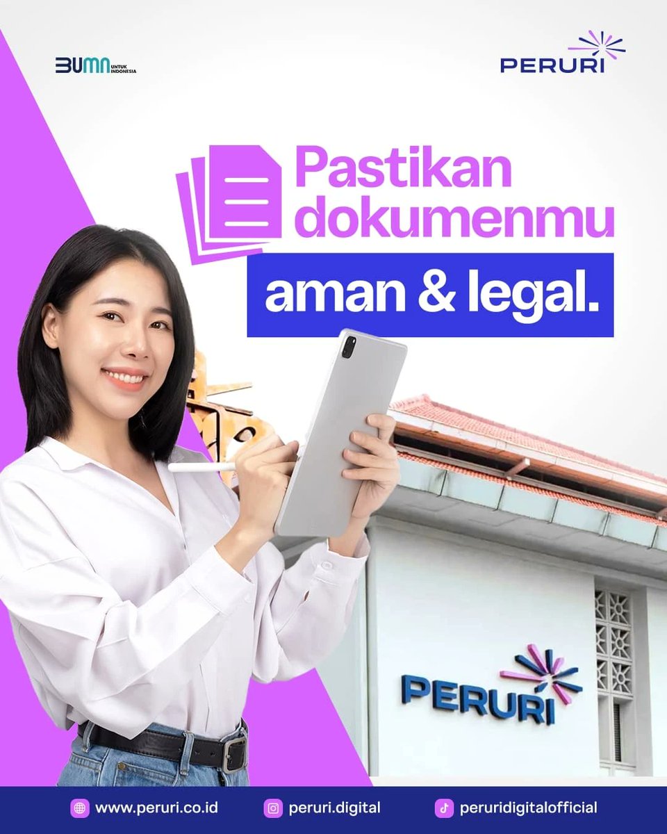 Tahukah kamu?
PP No. 71 Tahun 2019 mewajibkan sertifikat elektronik diterbitkan oleh PSrE yang diakui Kementerian Kominfo sebagai PSrE Induk.

PERURI satu-satunya BUMN PSrE berinduk (SK No. 340 Tahun 2022). Solusi digital legal, aman, dan sah.

#PERURI #PSrEIndonesia