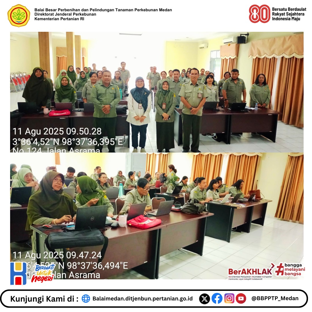 Bbpptp_Medan's tweet photo. BBPPTP Medan menyelenggarakan pelatihan Pengenalan Informasi Spasial Menggunakan Smartphone bagi ASN khususnya fungsional Bidang Perbenihan dan Pelindungan, 11 Agustus 2025.
Pelatihan diberikan oleh narasumber 

Baca Selengkapnya:
https://t.co/uMmnaZBwft https://t.co/FaEmldVFiE