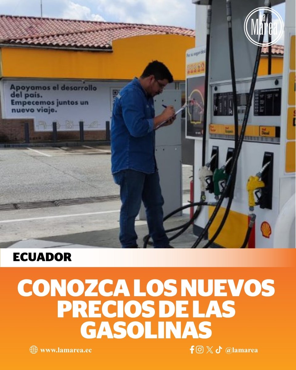 #Atención | Precios de la gasolina en Ecuador tienen variaciones desde este 12 de agosto, hay ajustes en Extra, Ecopaís y Súper ► ow.ly/GEcM50WEhTo
