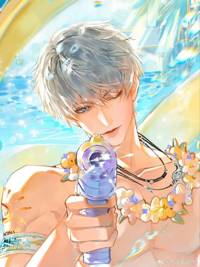 🔫“以为躲起来就找不到你了么？还是束手就擒吧。”     

🎨:@不咕咕咕雨–🧚🏻weibo.com/6561212184/519…
💓Papergames invited the artist to create this painting #恋と深空 #恋与深空 #Xavier #沈星回 #セイヤ  #LoveandDeepspace