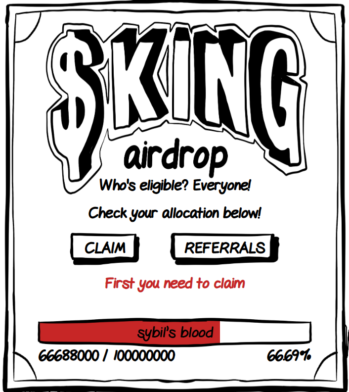 Yiunc (@yiunc) on Twitter photo Luca is king. Thank you for best chain ever ✳️
I've claimed my 32000 $KING <a href="/abskingxyz/">Abstract King 🐧✳️</a>
Claim your allocation with my ref code: abstractking.xyz (code: pnvbq5)
x.com/abskingxyz/sta…
33% left for claim Luca is king. Thank you for best chain ever ✳️
I've claimed my 32000 $KING <a href="/abskingxyz/">Abstract King 🐧✳️</a>
Claim your allocation with my ref code: abstractking.xyz (code: pnvbq5)
x.com/abskingxyz/sta…
33% left for claim