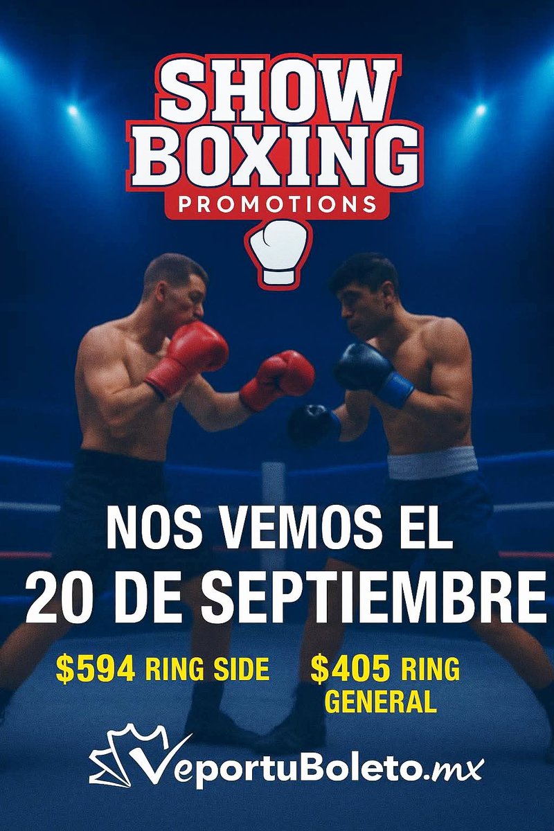 GAPAV3's tweet image. 🥊 ¡La batalla por la supremacía en el ring está por comenzar! 🥊

📅 Sábado 20 de septiembre | 🕔 5:00 PM
📍 Hotel Tabasco Inn – Villahermosa

💥 Grandes combates
💥 Invitados especiales
💥 Transmisión en vivo

🎟 Boletos en Europlaza (módulo Veportuboleto.mx)
