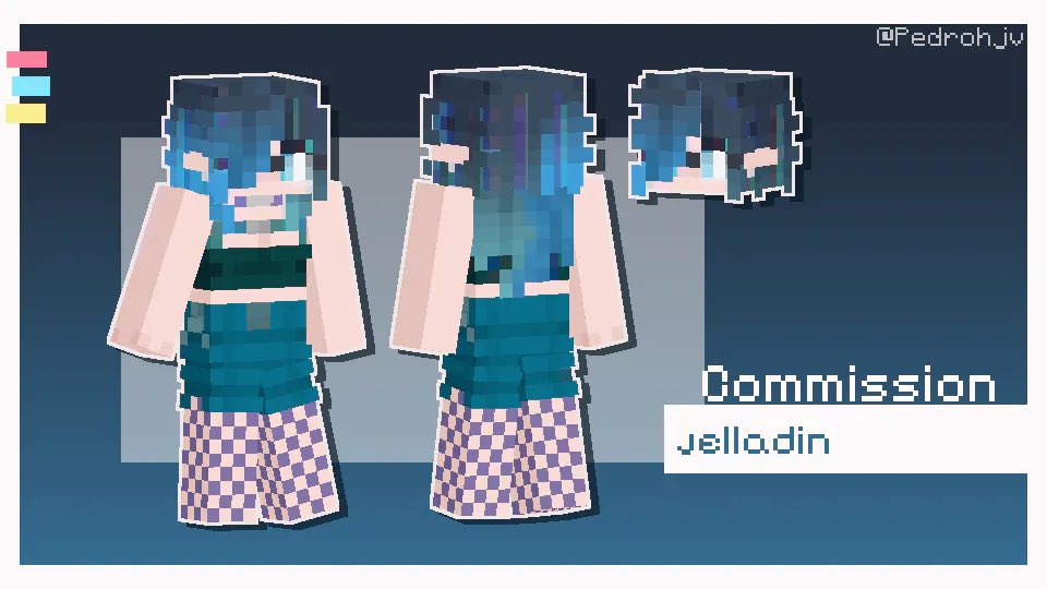 Jelladinn's tweet photo. Thank you @Pedrohjv for the Minecraft skin, it came out amazing! https://t.co/gWFF8ataou