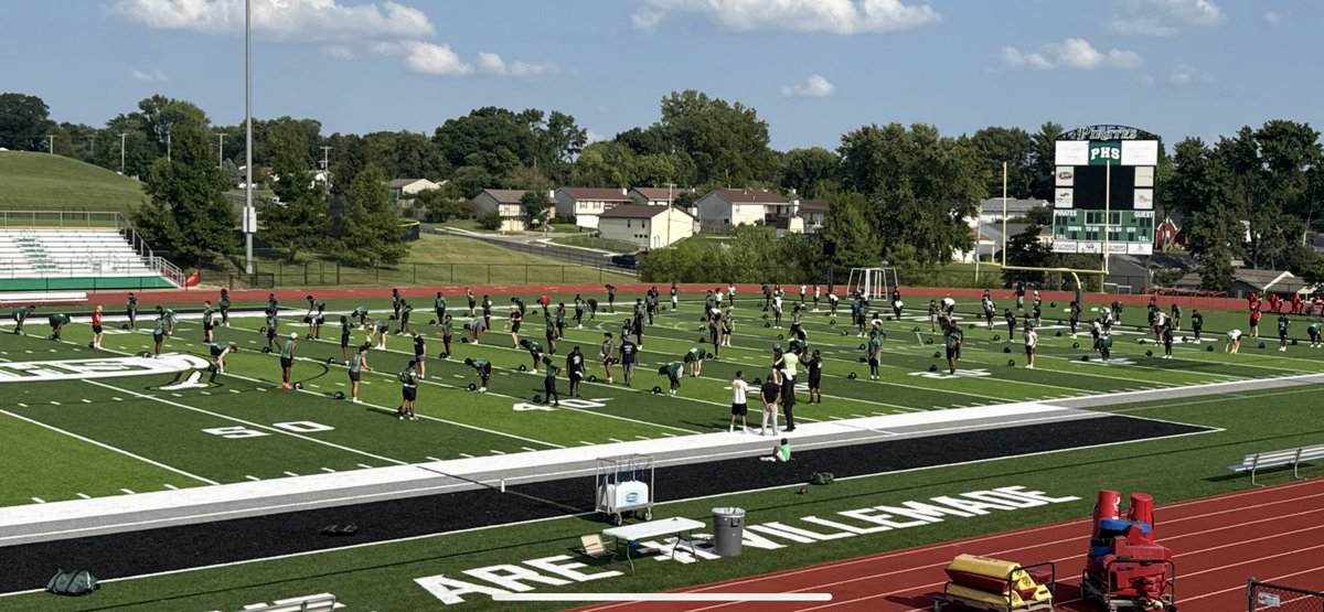 Underway today at the Ville. Seeing and hearing about great participation numbers up and down programs in this first day of fall sports. Great time to be a Pirate #VilleMade