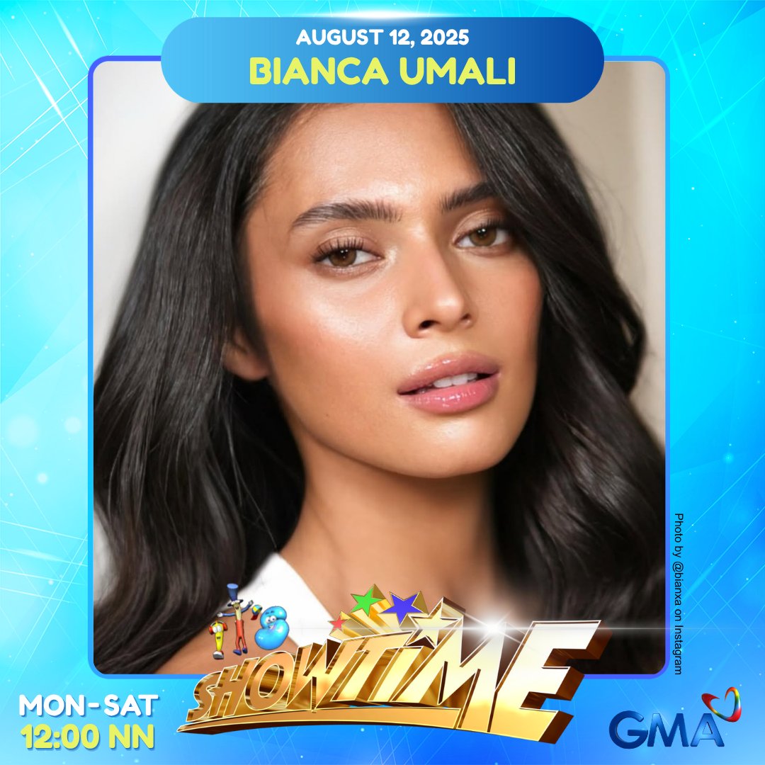 gmanetwork's tweet photo. Madlang Kapuso! This Tuesday, maki-bonding with Bianca Umali, Bianca De Vera, at Iyah Mina. ✨

Makisaya rin kasama sina Garrett Bolden, Muriel Lomadilla, John Rex, Miah Tiangco, Ian Manibale, at Makki Lucino sa #MASASagotMoBa! 💭

#ItsShowtime https://t.co/6PGDs3Cbxb