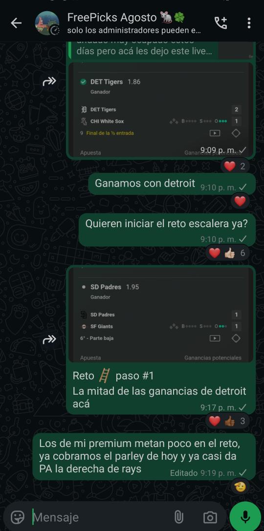 Ya inicie el reto escalera en mis grupos pero por acá lo iniciamos en la madrugada con KBO o mañana con MLB 😉✅