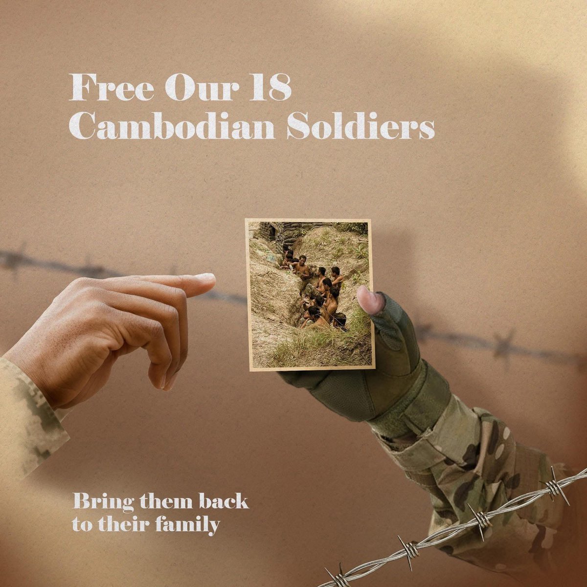CheaVannarith5's tweet photo. We’re keep counting, we’re keep waiting day by day please
 #ReleaseCambodianSoldiers https://t.co/lgITZbJpfV