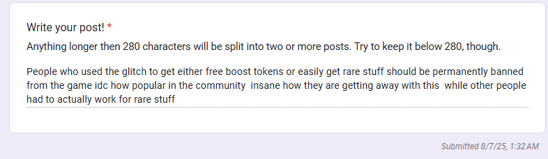 Hourly Loomian Legacy Confessions tweet media