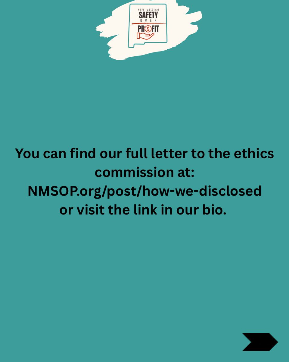 We remain focused on being a voice for victims and survivors, ensuring New Mexicans can access justice, and that our systems do better by us all— anything else is a distraction. You can read our full letter to the ethics commission at nmsop.org/post/how-we-di….