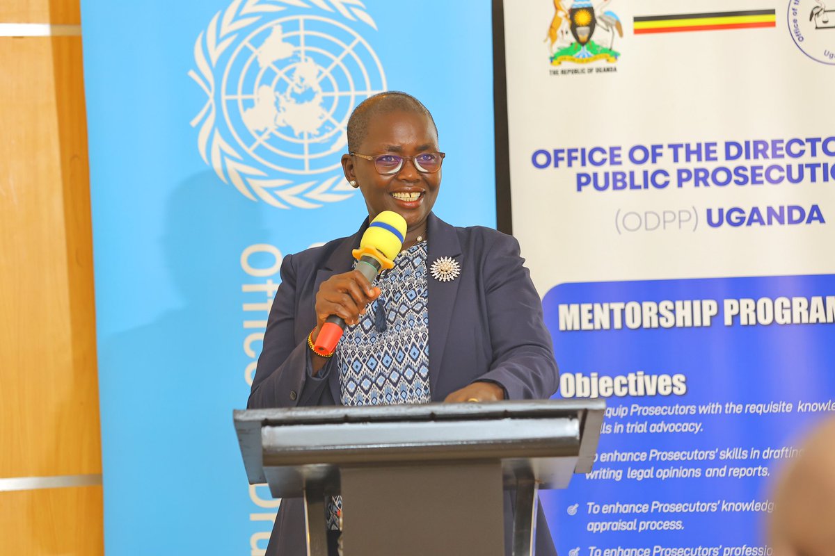 ODPPUGANDA's tweet photo. The Director of Public Prosecutions Hon. Lady Justice Jane Frances Abodo has officially opened the #ODPP Uganda Workshop for Capacity Building, Mentorship and Advisory Assistance to Prosecutors (10โ14 Aug 2025) at Source of the Nile Hotel, Jinja.
#CriminalJusticeForAll #CapacityBuilding #Prosecution #ODPPUGANDA #UNODC_EA #ODPPUPDATES