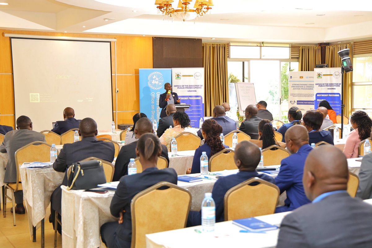 ODPPUGANDA's tweet photo. The Director of Public Prosecutions Hon. Lady Justice Jane Frances Abodo has officially opened the #ODPP Uganda Workshop for Capacity Building, Mentorship and Advisory Assistance to Prosecutors (10โ14 Aug 2025) at Source of the Nile Hotel, Jinja.
#CriminalJusticeForAll #CapacityBuilding #Prosecution #ODPPUGANDA #UNODC_EA #ODPPUPDATES