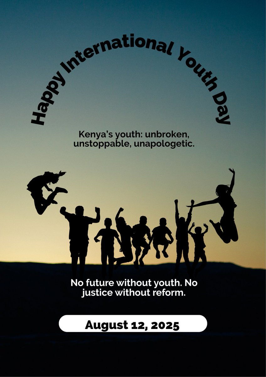 DaughtersofMumb's tweet photo. This International Youth Day, we demand land justice, protection of indigenous seeds, decent jobs, climate action, gender equality, mental health support &amp; political inclusion, not empty promises.
Our future is now.
✊🏾 #YouthPowerKE #ReformForOurFuture https://t.co/w3yeWkeEjQ