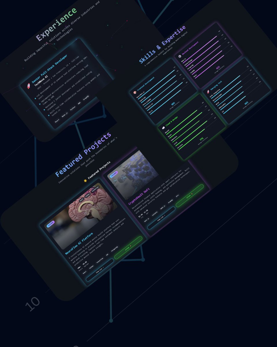 Team_CodeFlow's tweet image. 🎨 Your creativity deserves a stage.
At CodeFlow, we build stunning, fast, SEO-ready Creative Portfolios that work on any device.
🚀 Showcase. Impress. Grow.
🌐 codeflow.shop | 📧 admin@codeflow.shop
#WebDesign #UIUX #CodeFlow #CreativePortfolio
#Portfolios