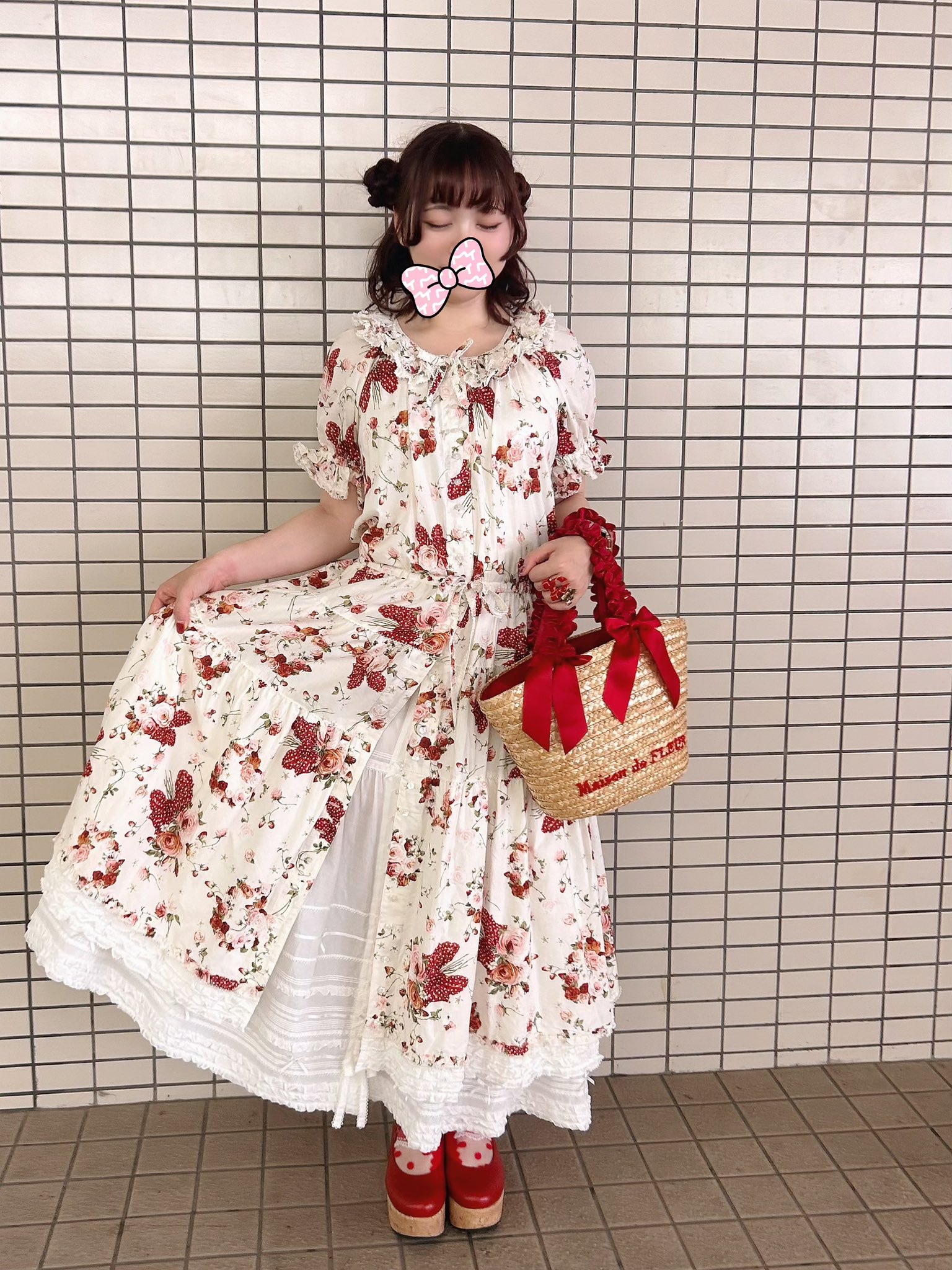 リボンブーケプリントワンピース｜ピンクハウスオフィシャルオンライン