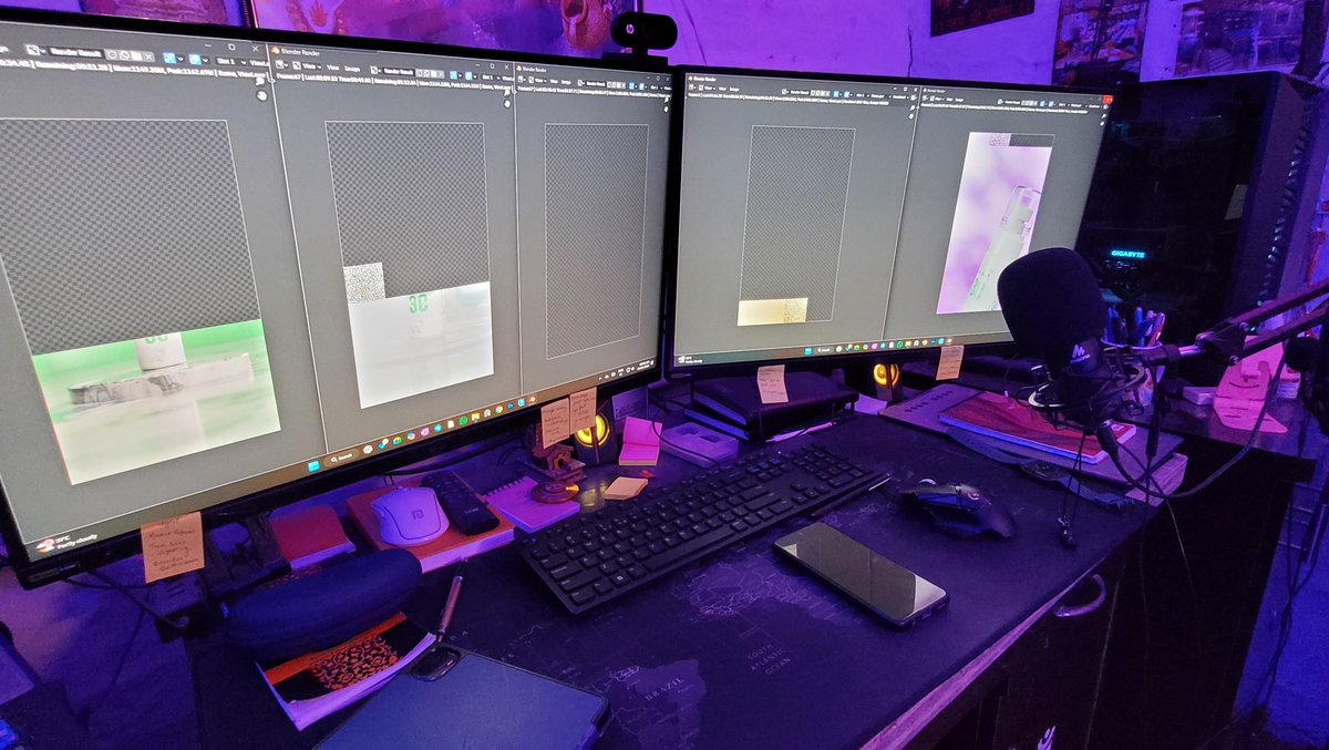harshitgpt01's tweet image. 🖥️ Dual screens.
🔥 5 Blender files rendering at once.
💡 Speed meets precision at Rachayita Render Studios—where artistry runs on efficiency.
Deadlines don’t wait. Neither do we.
#Blender3D #RenderWorkflow #ArchitecturalCGI #3DVisualization @Rachayitastudio