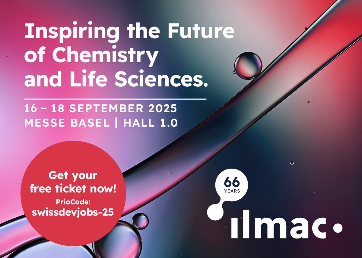 🧪 Since 1959, <a href="/ILMAC_Basel/">Ilmac</a> has grown from a Swiss lab fair into a key hub for chemical and life sciences.

📅 16th - 18th September 2025 📍 Basel

➡️ Full details: ilmac.ch

👉 Tech events in Switzerland: swissdevjobs.ch/events

#SwissDevEvents