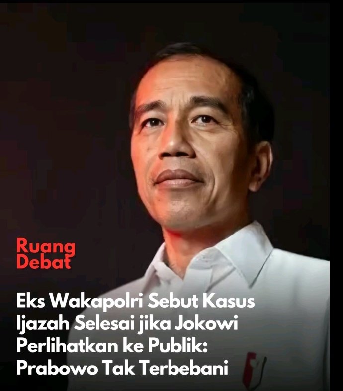 ProlinkKeren (@kerenprolink) on Twitter photo x.com/Jayabay1947919…
Halah....
Ini pengamat politik pasti cari panggung dan cuan
Kata para Termul macam <a href="/Lembayung071/">Bunda CNHYE</a>
Gk ada kesalahan atas <a href="/jokowi/">Joko Widodo</a>
Kwkwkwwww
<a href="/prabowo/">Prabowo Subianto</a> x.com/Jayabay1947919…
Halah....
Ini pengamat politik pasti cari panggung dan cuan
Kata para Termul macam <a href="/Lembayung071/">Bunda CNHYE</a>
Gk ada kesalahan atas <a href="/jokowi/">Joko Widodo</a>
Kwkwkwwww
<a href="/prabowo/">Prabowo Subianto</a>