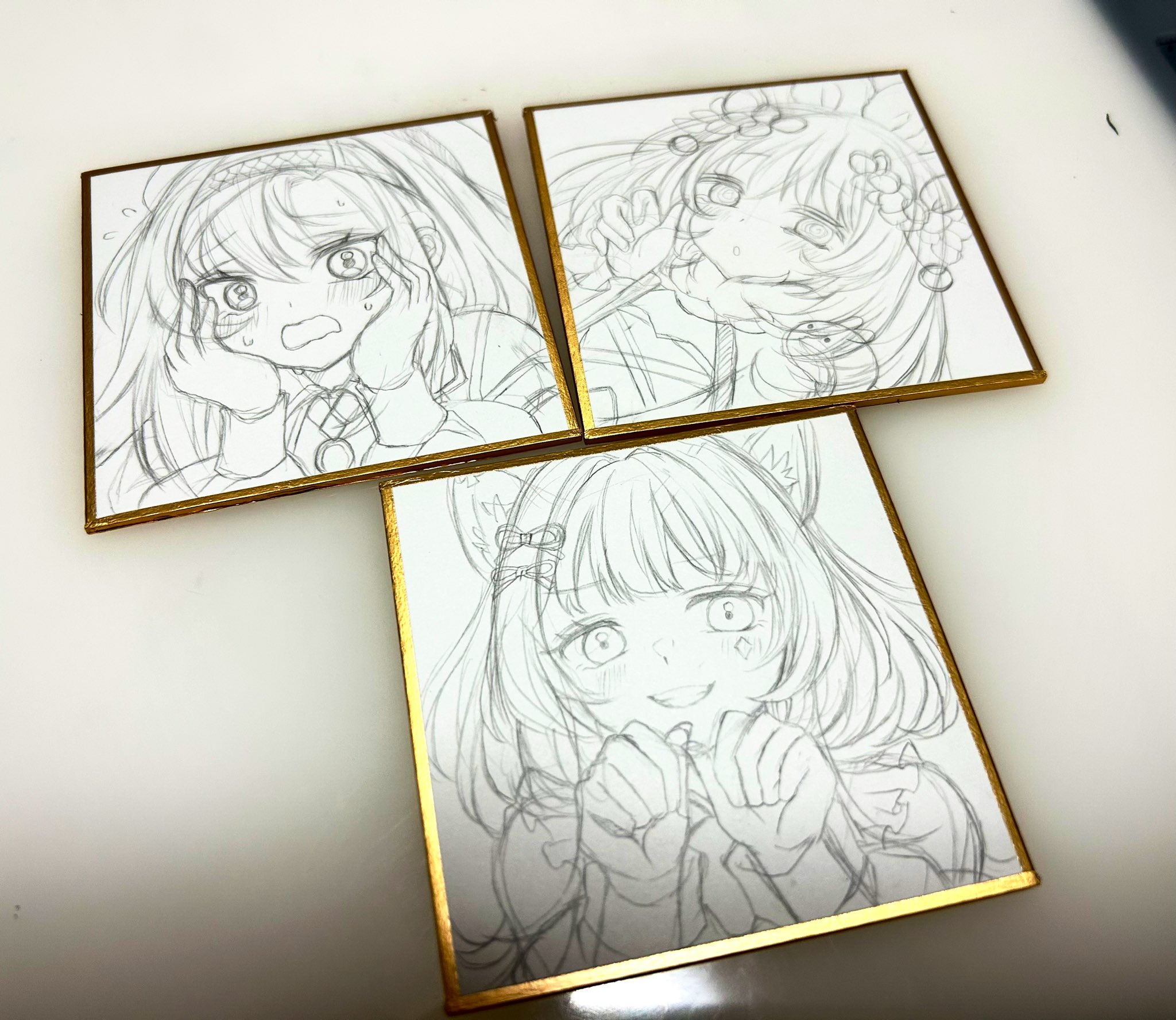 ♢豆色紙のイラスト♢ 豆色紙原画💠 コミティアに持っていきます〜！ #illustration