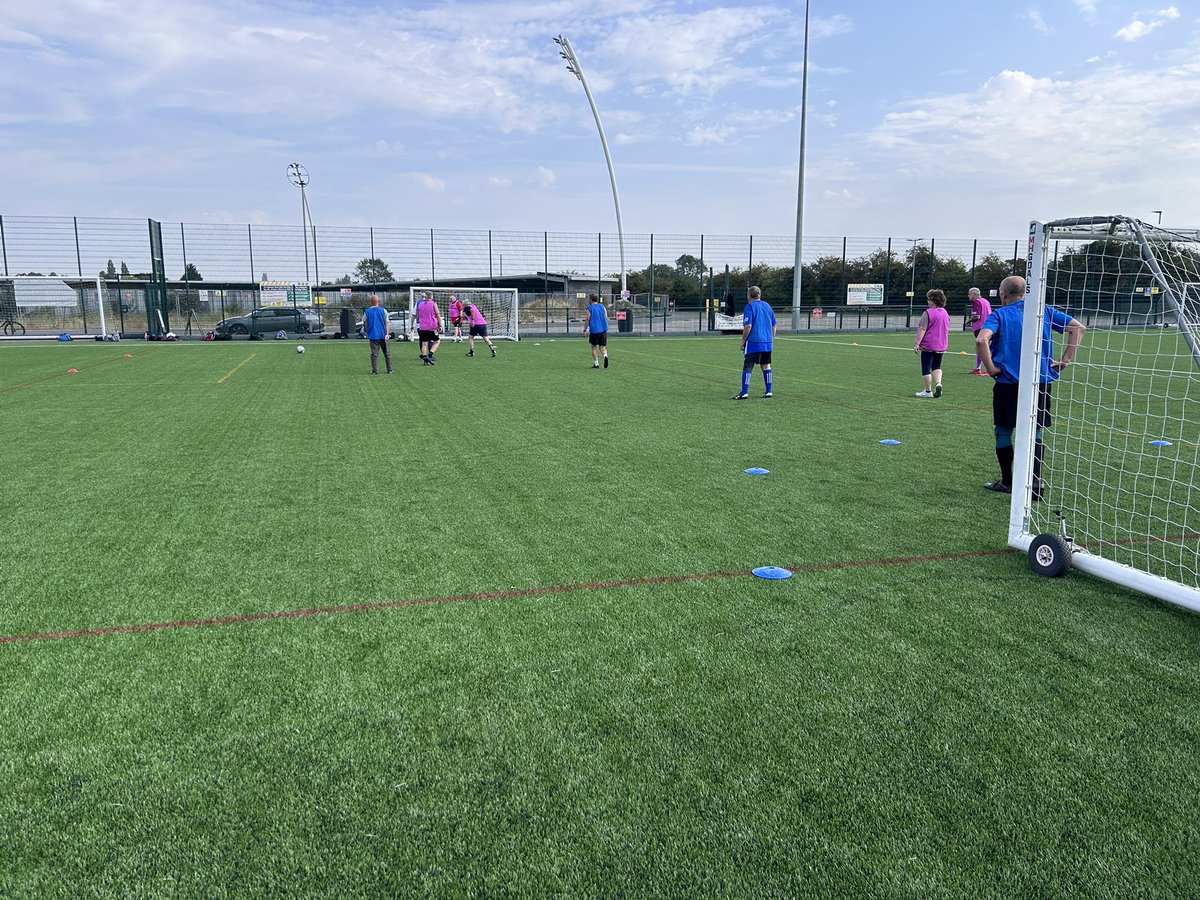 Another great turnout for the <a href="/bostonunitedCF/">BUFC Community Foundation</a> Walking football group showing that age is just a number #60YearsYoung 🖤🧡 ⚽️