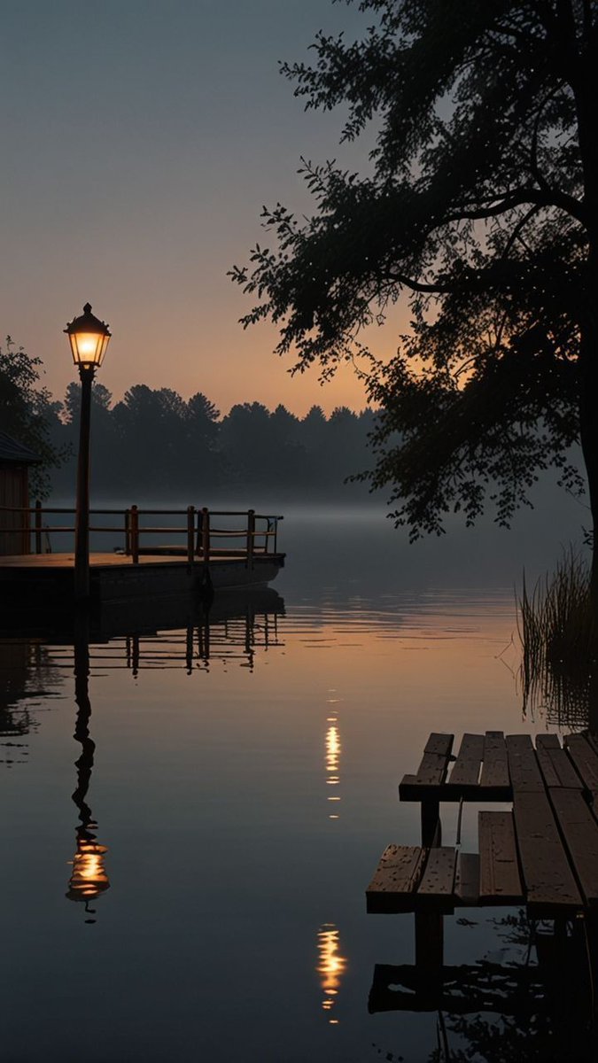 Hoàng hôn dịu dàng, ánh đèn mờ,
Lòng buồn thẫn thờ, nhớ bóng xưa.