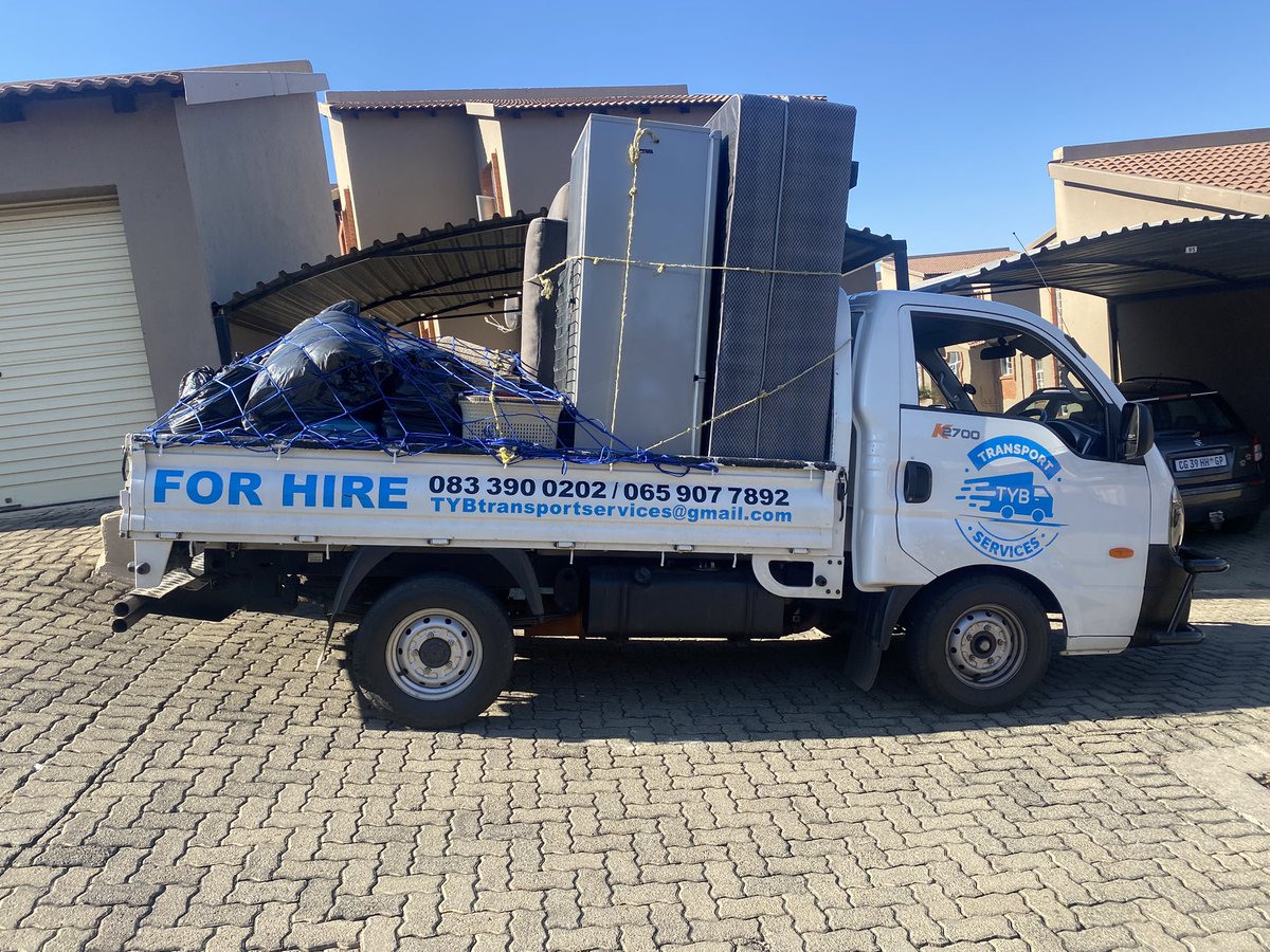 TYB_Transport's tweet image. FOR HIRE❗️❗️
✅ Reliable &amp;amp; Affordable  
✅ Stress-Free Moving Experience  
📞 Call us today for a FREE quote!  
💬 065-907 7892/083-390 0202
#SBmattersZA #SmallBusinessSupport
