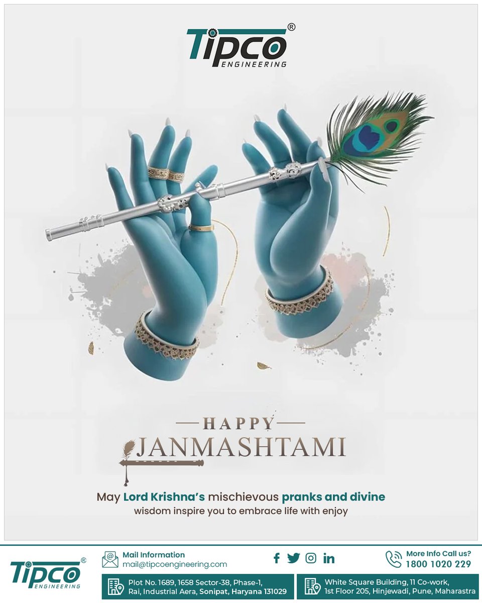 tipcoengineer's tweet image. ✨🦚 "Where there is Krishna, there is love, joy & the melody of life!" 🦚✨
Wishing you a blissful Krishna Janmashtami filled with devotion, happiness & divine blessings. 🙏💛
.
.
.
#HappyJanmashtami #krishnabhakti #divinelove #krishnajanmashtami #harekrishna #SpiritualVibes