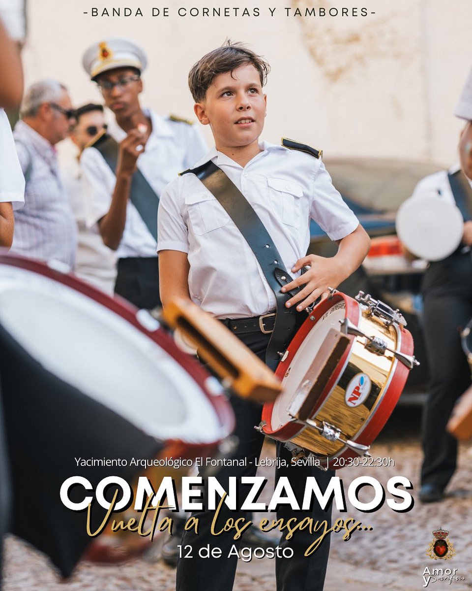 ccttays's tweet photo. 📯🎺 𝗧𝗲𝗺𝗽𝗼𝗿𝗮𝗱𝗮 𝟮𝟬𝟮𝟱/𝟮𝟬𝟮𝟲 ¡Vamos a por ti! 

➡️ Hoy 12 de Agosto, comienzan nuestros ensayos.
Una temporada más que comienza cargada de proyectos y novedades. 

🗓️ Martes, Miercoles y Jueves.

⌚️20:30-22:30h

📸 @ciriosyciriales https://t.co/Opae5m0ry5