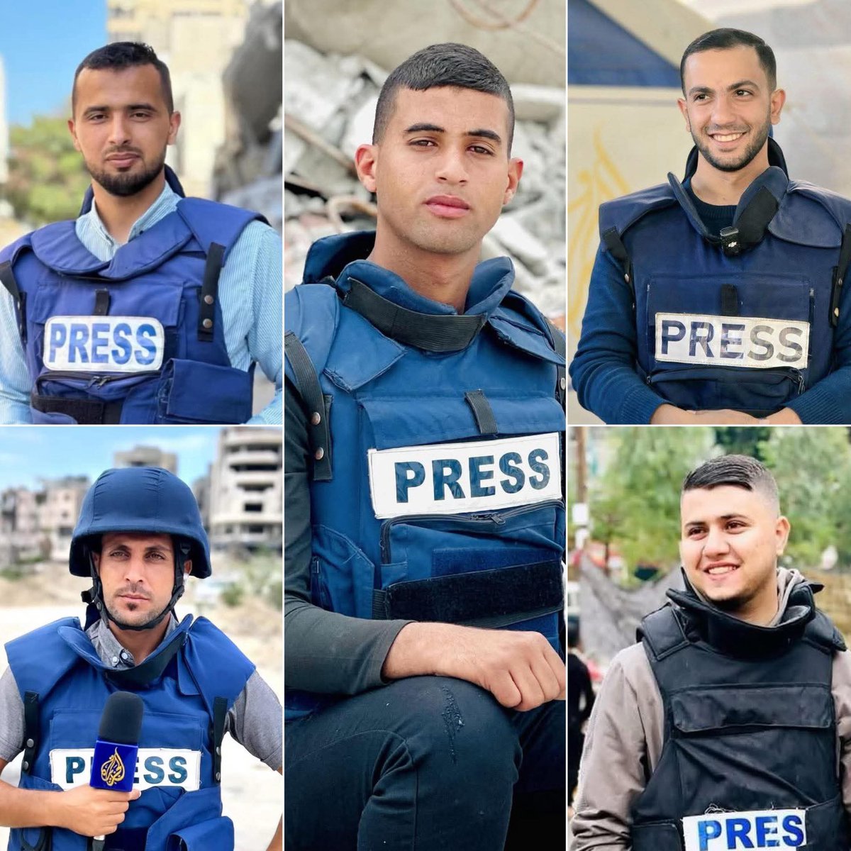 سلامٌ على من صدحوا بالحقيقة حتى آخر نفس،
سلامٌ على وجوهٍ واجهت الموت بصدورٍ عارية وكلماتٍ صادقة،
سلامٌ على عدساتٍ التقطت وجع غزة حتى غطّاها الغبار والدم،
سلامٌ على خطواتٍ مضت نحو الخطر لتكتب بدمها شهادة الحق.

رحمكم الله يا #أنس_الشريف، #إسماعيل_الغول، #محمد_قريقع، #حسام_شبات،