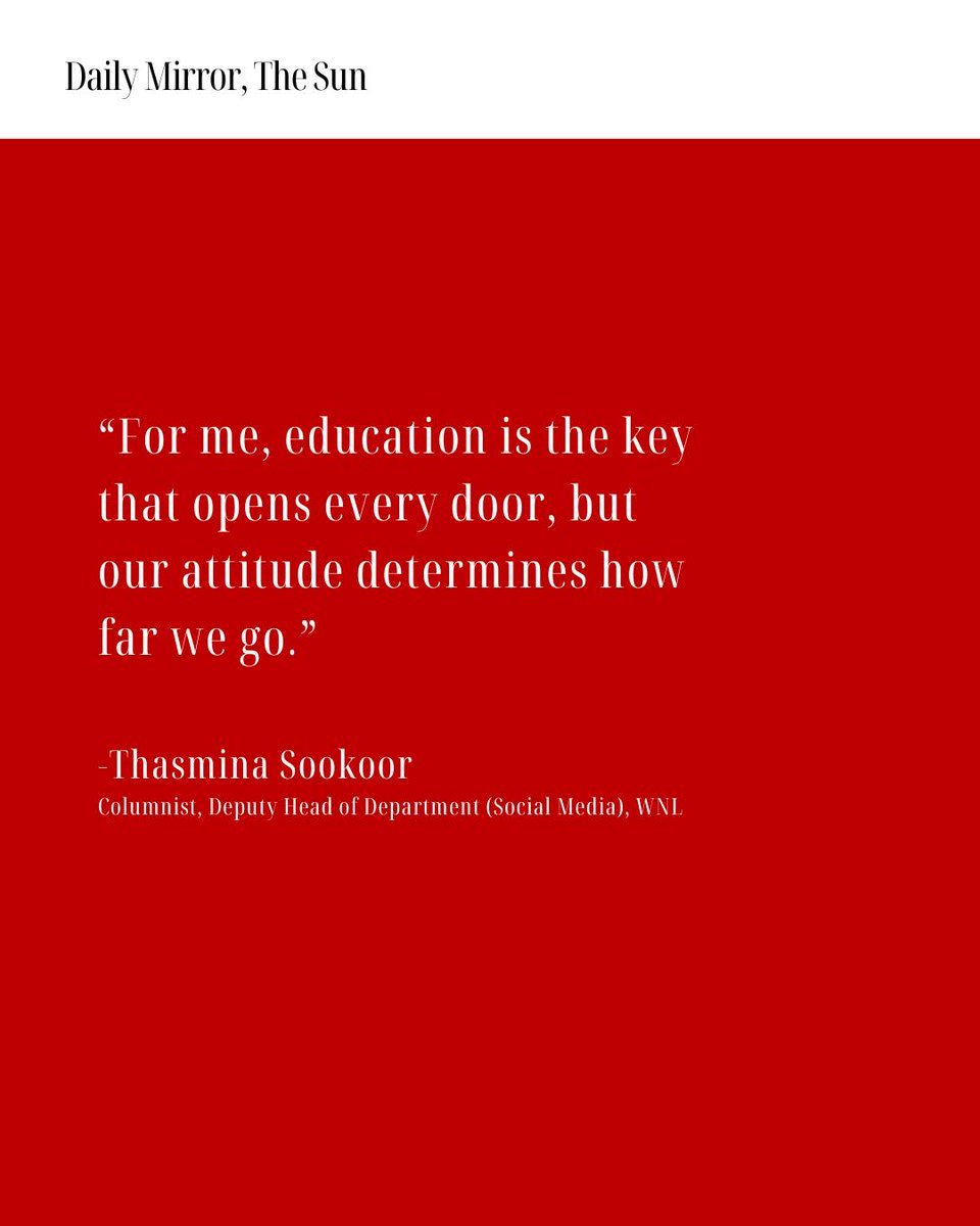 TheSunSriLanka's tweet image. Reflections on International Youth Day 2025

Not the leaders of tomorrow, but the changemakers of today.

#GenerationNow #ChangeInMotion #YouthUnstoppable #YouthDay2025 #PowerWeCarry