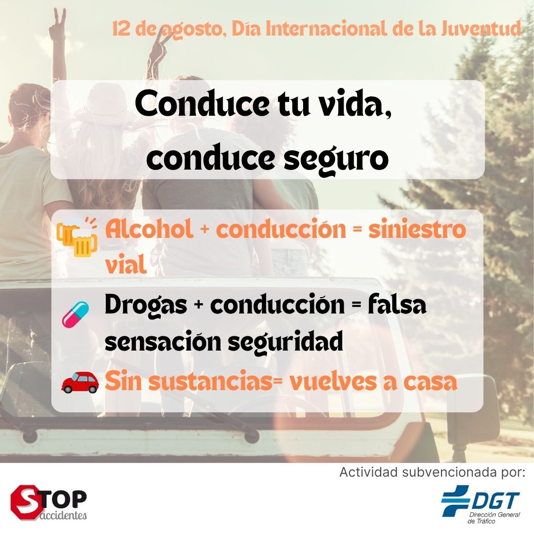 💊🍷🚫🚗Cuando permites que las drogas tomen el control, la diversión ya no la decides tú. La diversión termina cuando alguien no vuelve a casa. 🏥La decisión más importante es regresar🙏
#JuventudConsciente #ViveDisfrutaCelebra #DíaInternacionalDeLaJuventud #AulasActivas <a href="/DGTes/">Dir. Gral. Tráfico</a>