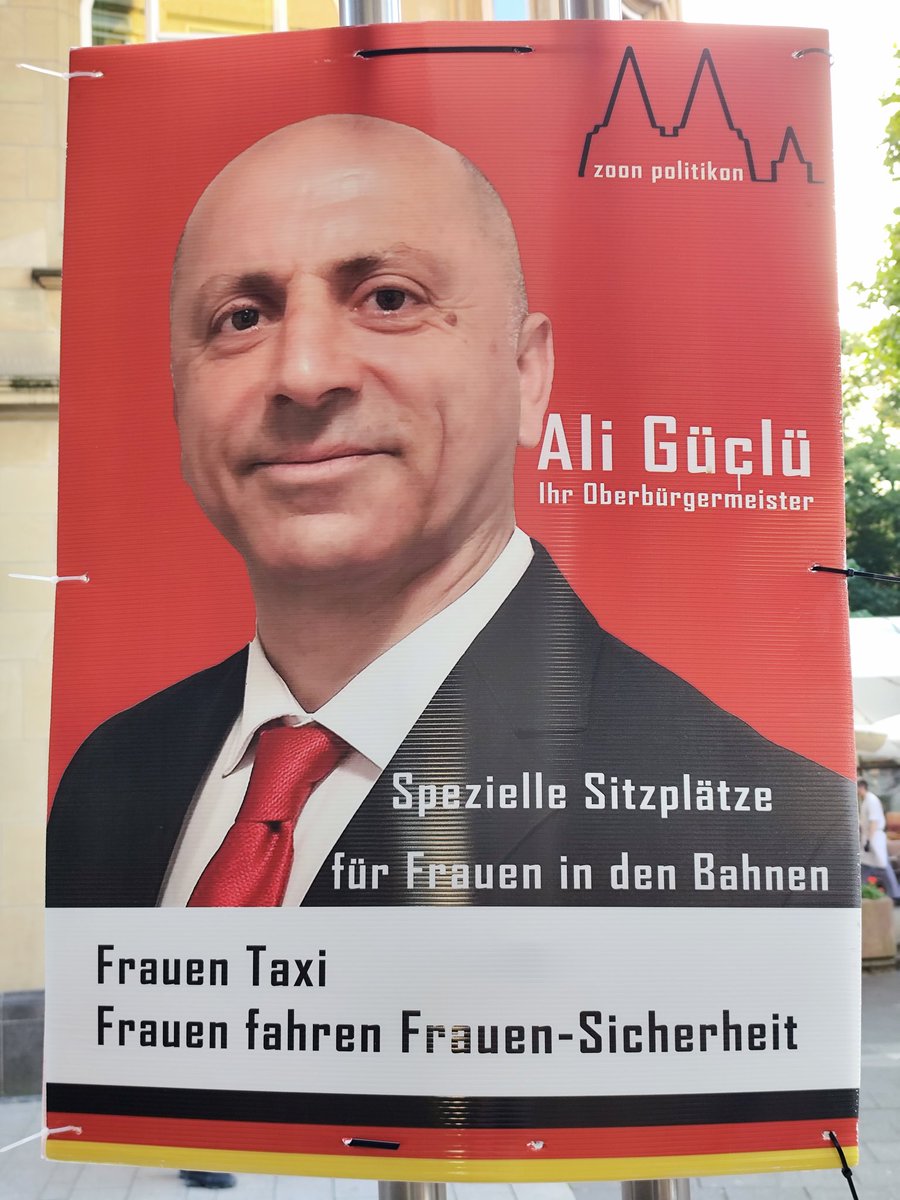 Sie machen keinen Hehl aus der Geschlechtertrennung. Es steht ganz offen auf dem Wahlplakat.