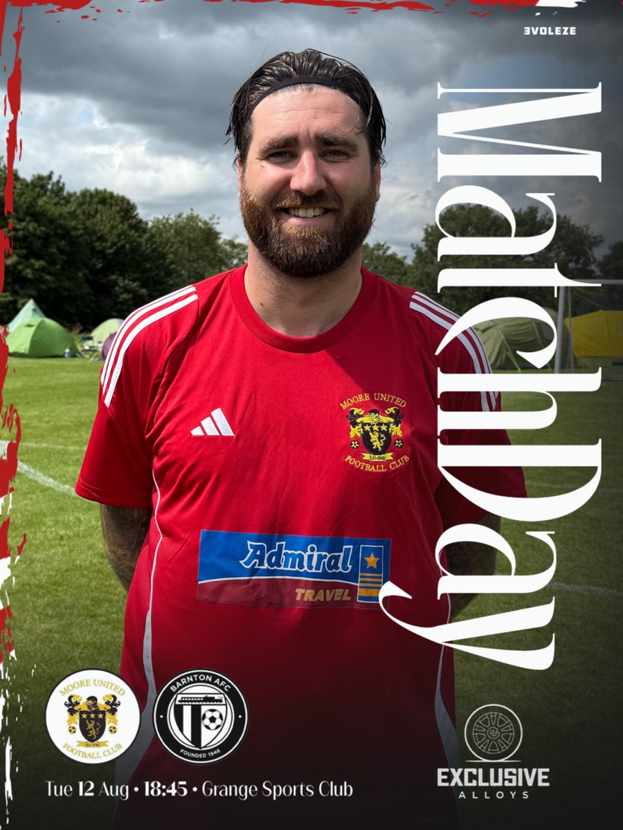 Moore United FC (@mooreutdfc) on Twitter photo Match Day! Get down and support the lads!
🆚 <a href="/BarntonResFc/">Barnton Reserves FC</a>
⌚️ 18.45pm KO
📍 The Grange, Latchford
🏆 <a href="/CheshireFL/">Cheshire Football League ⚽️</a> Match Day! Get down and support the lads!
🆚 <a href="/BarntonResFc/">Barnton Reserves FC</a>
⌚️ 18.45pm KO
📍 The Grange, Latchford
🏆 <a href="/CheshireFL/">Cheshire Football League ⚽️</a>