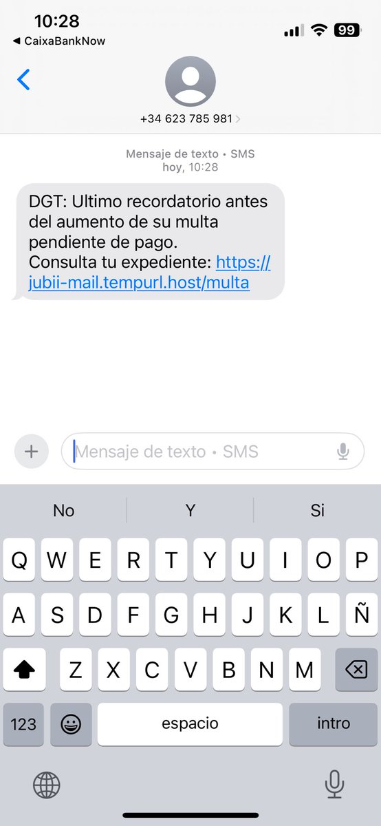 Otra vez los SMS fraudulentos de la DGT Denuncia <a href="/policia/">Policía Nacional</a> <a href="/mossos/">Mossos</a> <a href="/guardiacivil/">Guardia Civil</a> <a href="/DGTes/">Dir. Gral. Tráfico</a> <a href="/InformacionDGT/">D.G.T.</a>
