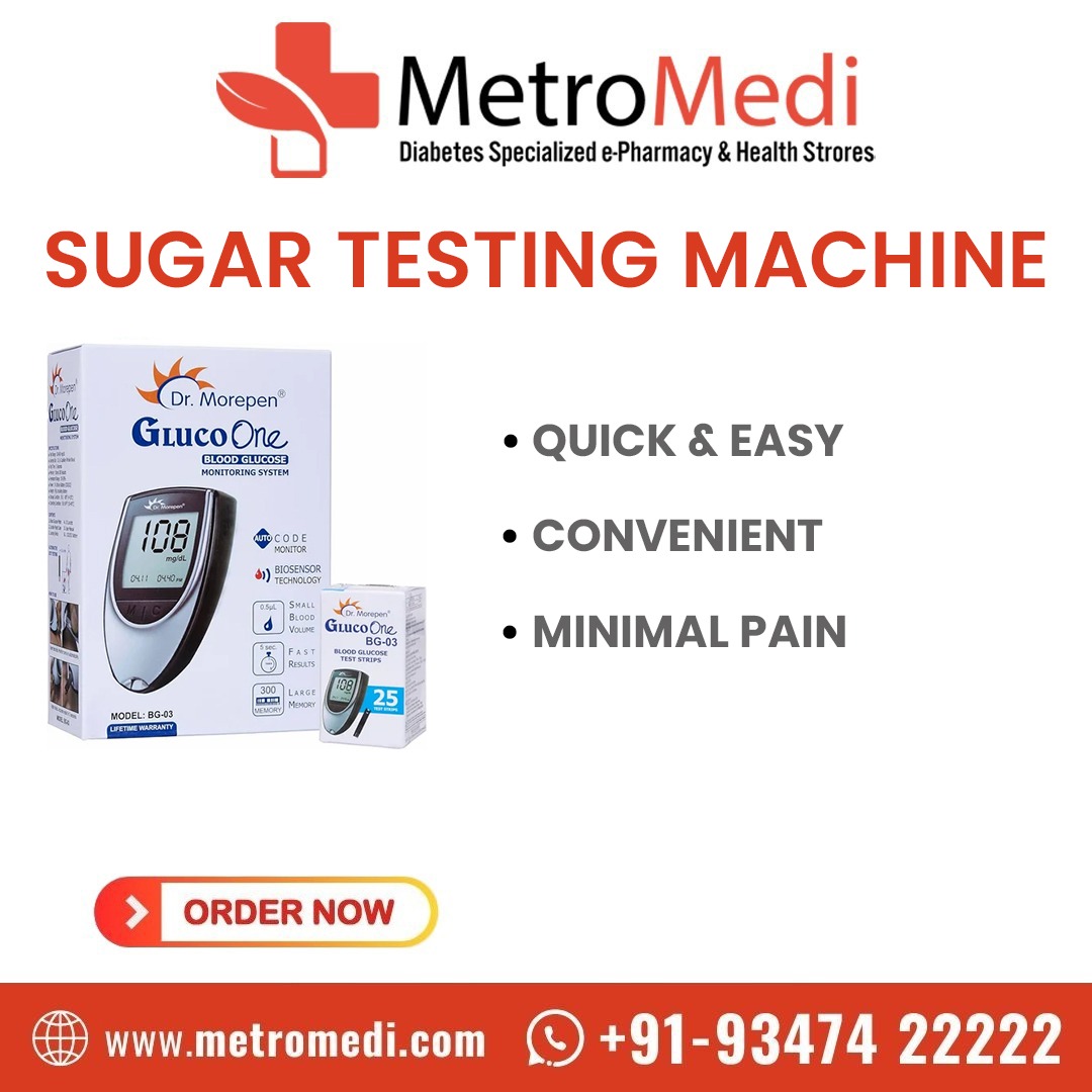 MetroMedi1's tweet image. Take control of your health with our reliable sugar testing machine! 📷

𝐁𝐨𝐨𝐤 𝐎𝐧𝐥𝐢𝐧𝐞 𝐆𝐞𝐭 𝐅𝐚𝐬𝐭 𝐃𝐞𝐥𝐢𝐯𝐞𝐫𝐲
𝐰𝐞𝐛𝐬𝐢𝐭𝐞 📷: metromedi.com
𝐂𝐨𝐧𝐭𝐚𝐜𝐭 📷: 𝟗𝟑𝟒𝟕𝟒 𝟐𝟐𝟐𝟐𝟐

#SugarTesting #DiabetesCare #HealthMatters #BloodSugarCheck