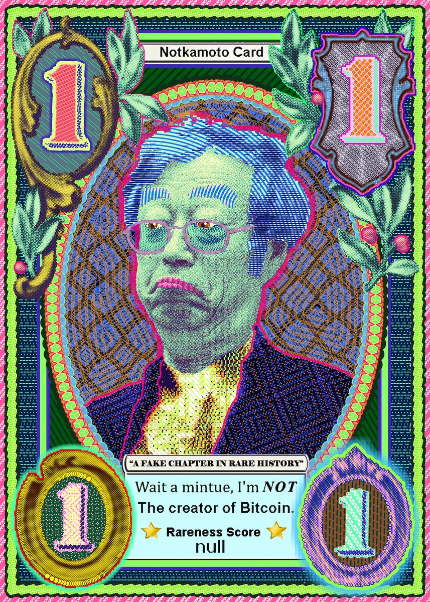 roadweb (@alexroadweb) on Twitter photo 🚨 GRAIL ALERT 🚨
300 minted, 2 distributed, 2 burnt — and the first one ever just traded 👀
This is #NOTKAMOTO by <a href="/MattKaneArtist/">MattKane.eth 🎨</a> — 'a tribute to the legendary RAREPEPE Nakamoto Card. A symbol of decentralization, patronage, and the belief in creating healthier systems for 🚨 GRAIL ALERT 🚨
300 minted, 2 distributed, 2 burnt — and the first one ever just traded 👀
This is #NOTKAMOTO by <a href="/MattKaneArtist/">MattKane.eth 🎨</a> — 'a tribute to the legendary RAREPEPE Nakamoto Card. A symbol of decentralization, patronage, and the belief in creating healthier systems for