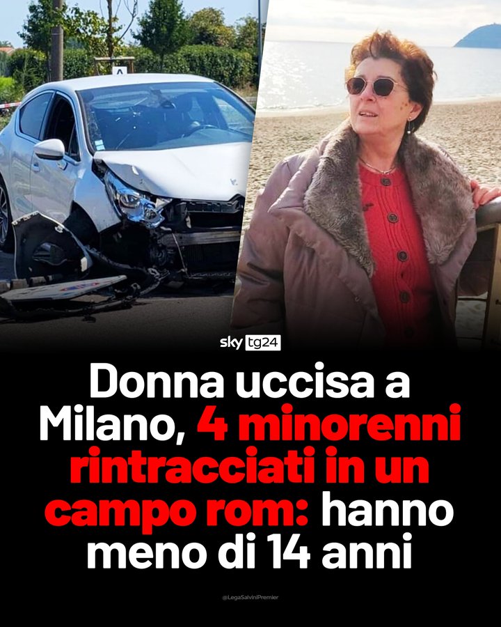 Milano Cecilia De Astis. Salvini “Radere al suolo il campo rom”