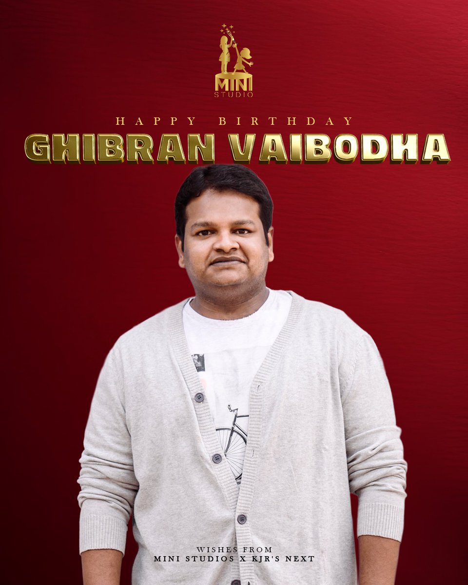 ministudiosllp's tweet image. Happy Birthday @GhibranVaibodha 🎶

May your year be orchestrated with love, music, and magic 🎵❤

Wishes from #MiniStudios x #KJR's next 

#HBDGhibran #Ghibran