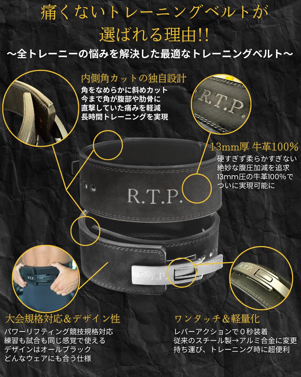 7ヶ月かけて「痛くないトレーニングベルト」作りました。レバー