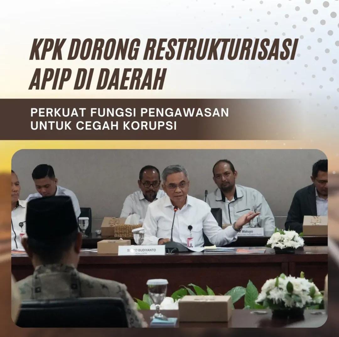 PolitikLingkar's tweet image. KPK merekomendasikan kepada Kemendagri agar memperkuat fungsi pengawasan di tingkat pemerintah daerah melalui restrukturisasi. 
#KPK
#Kemendagri
#APIP