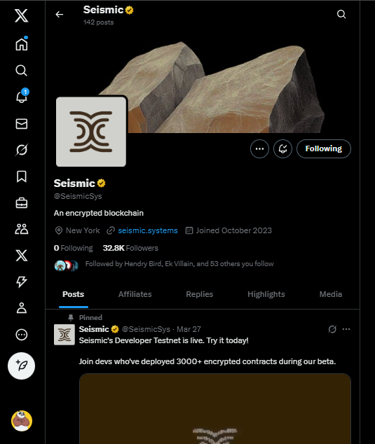 Mag-follow-Mag vibes! 

Got 53 mutual followers from <a href="/SeismicSys/">Seismic</a> 
--Now it’s your turn.
Drop your number by quoting this!
Let’s connect, follow back, and grow stronger as a community. 🤝