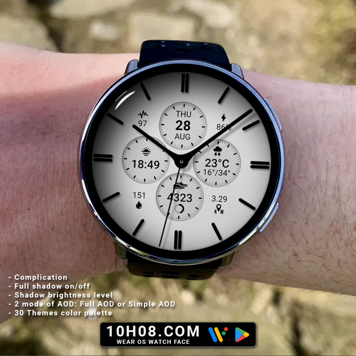 10h08com's tweet photo. 🎉 Sale off 60% every day at https://t.co/GFeFX54aaK 😵‍💫

Get it on Google: https://t.co/Ecuia8Rphs

#wearos #watchface #wearoswatchface #galaxywatch4 #galaxywatch4classic #galaxywatch5 #galaxywatch5pro #galaxywatch6 #galaxywatch6classic #galaxywatch7 #galaxywatch7classic https://t.co/tyGD3ujmd7