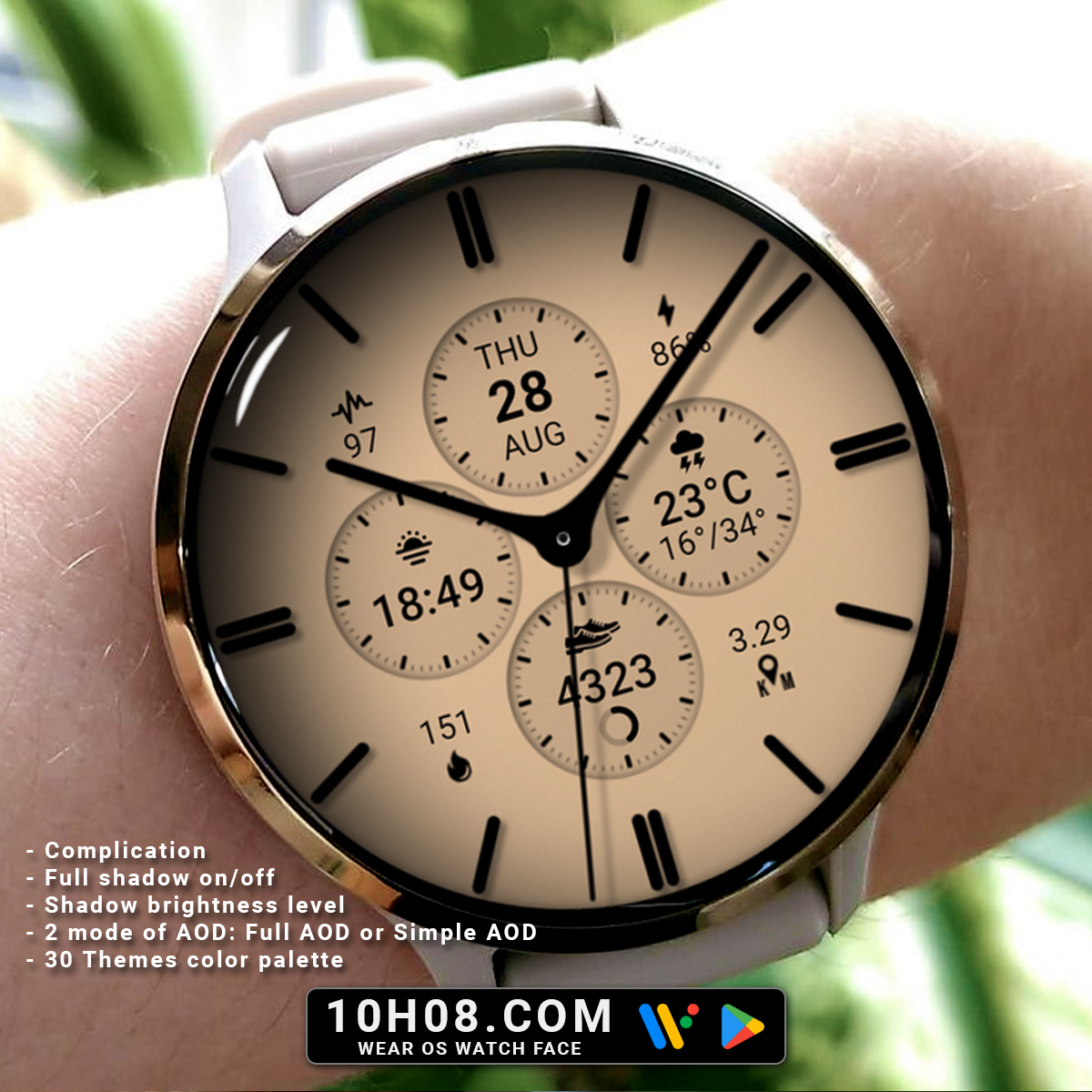 10h08com's tweet photo. 🎉 Sale off 60% every day at https://t.co/GFeFX54aaK 😵‍💫

Get it on Google: https://t.co/Ecuia8Rphs

#wearos #watchface #wearoswatchface #galaxywatch4 #galaxywatch4classic #galaxywatch5 #galaxywatch5pro #galaxywatch6 #galaxywatch6classic #galaxywatch7 #galaxywatch7classic https://t.co/tyGD3ujmd7