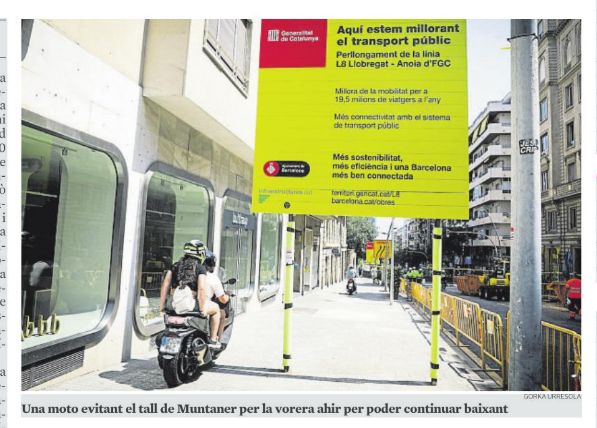 Diria que això són 600 euros de multa i 6 punts per conducció temerària. Però pobre de tu que et passis 5 minuts a la zona blava o entris a Barcelona sense etiqueta ambiental...