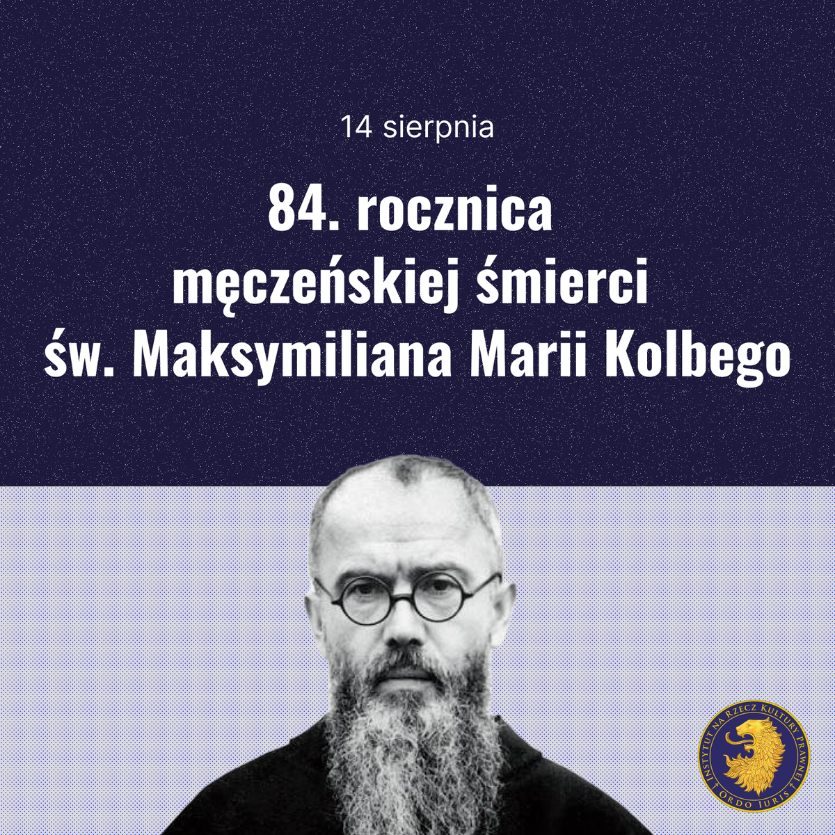 🟢Dziś obchodzimy 84. rocznicę męczeńskiej śmierci św. Maksymiliana Marii Kolbego – człowieka niezłomnej wiary, odwagi i bezwarunkowej miłości do bliźniego. Poświęcił swoje życie, by ratować innych w najtrudniejszych czasach, pokazując, czym jest prawdziwe bohaterstwo i oddanie