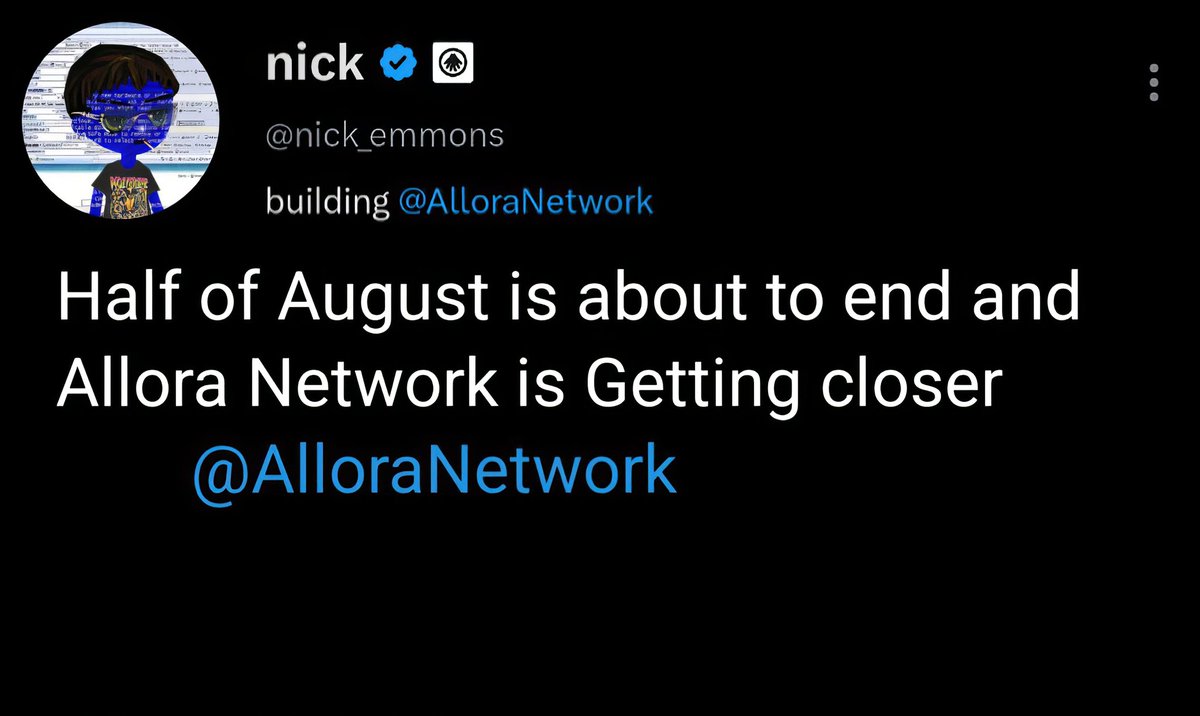 Defi_Bellaa's tweet photo. August Arrives

Allora Delivers

Rewards Unlocked

Pass It On 
@AlloraNetwork https://t.co/YqQsPq8uWy