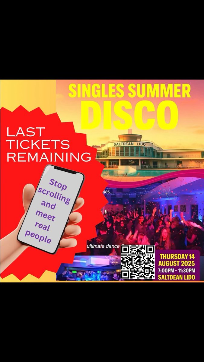 Singles Summer Disco #Brighton #love #single #