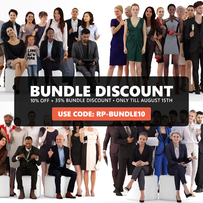 🎉 Bundles just got better!

Get an extra 10% off all #Renderpeople bundles – on top of the built-in 35% discount!
Start now: 👉 renppl.co/BundleDiscount

Click the link or use the code "RP-Bundle10" to activate the discount
⏳ Only until August 15th!

#3DModel #3dasset